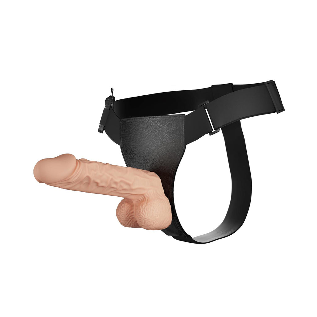 Baile Ultra Passionate Harness Titreşimli Strapon Set 24 cm