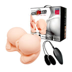 Crazy Bull Titreşimli Real-Skin Vajina & Anal Mastürbatör