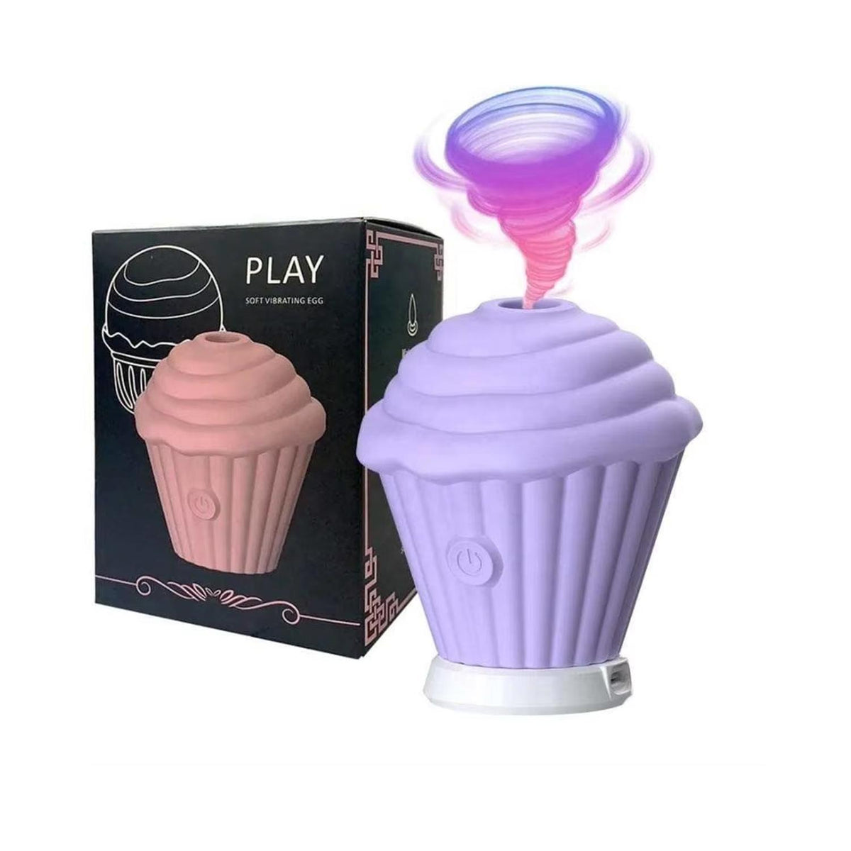 Cupcake Tasarımlı 5 Modlu Şarjlı Klitoral Uyarıcı Mor