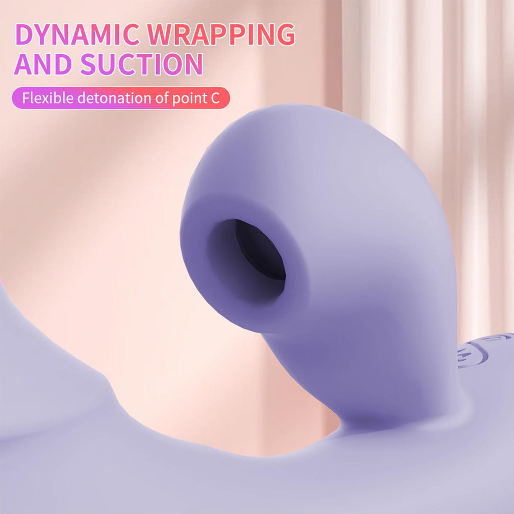 Emişli Curved Rabbit Vibratör Mor