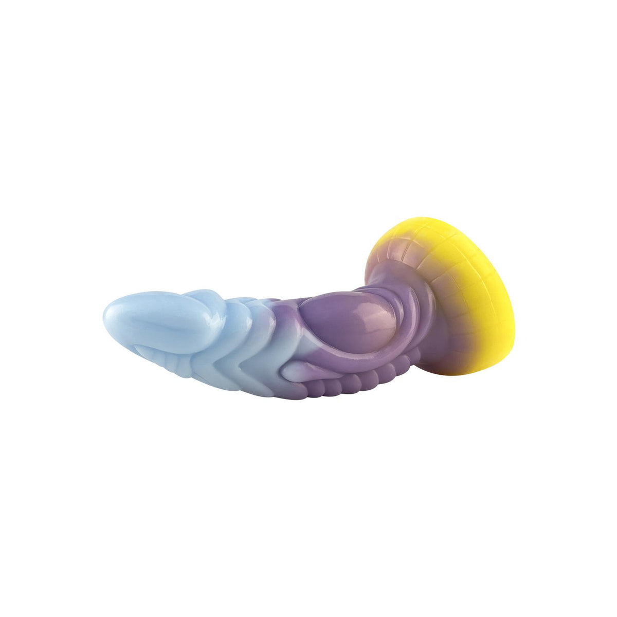 Fantastik Renkli Ejderha Dildo – Yumuşak Silikon, Ergonomik ve Gerçekçi Dokulu