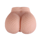 Gerçekçi File Desenli Kalça Mastürbatör – Çift Kanallı, 950 Gram, 16×15.5×9.5 cm