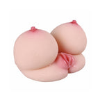 Gerçekçi Göğüs ve Vajina Mastürbatör – Yumuşak Silikon, Çift Kanallı, 2.3 Kg