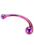 Çift Başlı Lüx Kavisli Cam Dildo