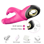 Hareketli Rabbit Vibratör Rose Pembe