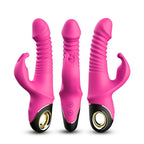 Hareketli Rabbit Vibratör Rose Pembe