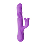 Hareketli Uyarıcılı Isıtmalı Rabbit Vibratör Mor