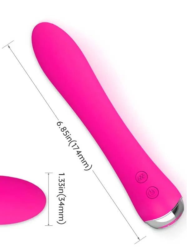 Isıtmalı Şarjlı  Güçlü Titreşimli Esnek Silikon Vibratör 17.5 cm