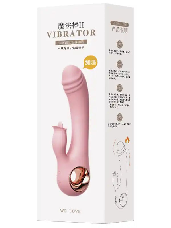 Dil Sitimilasyonlu Isıtmalı Şarjlı Vibratör 19 cm