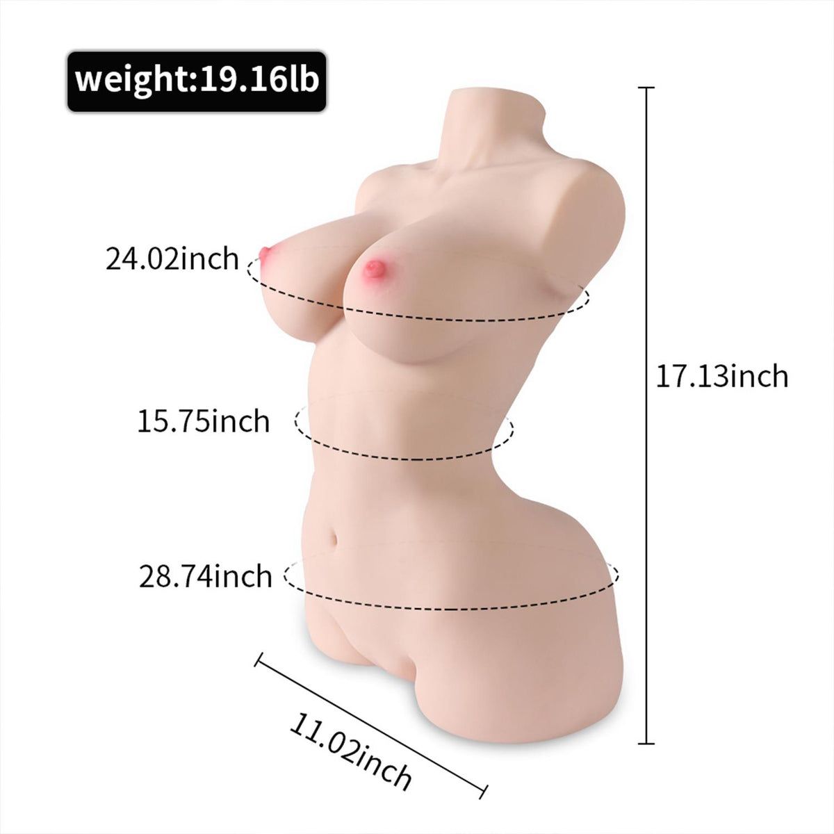 Realistik Orta Boy Partner Mastürbatör 8,7 kg