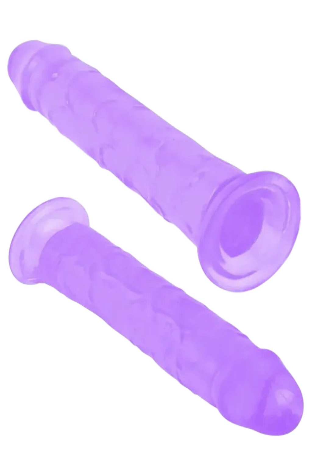 Kiss Erotic mor jel vantuzlu dildo, 21,5 cm
