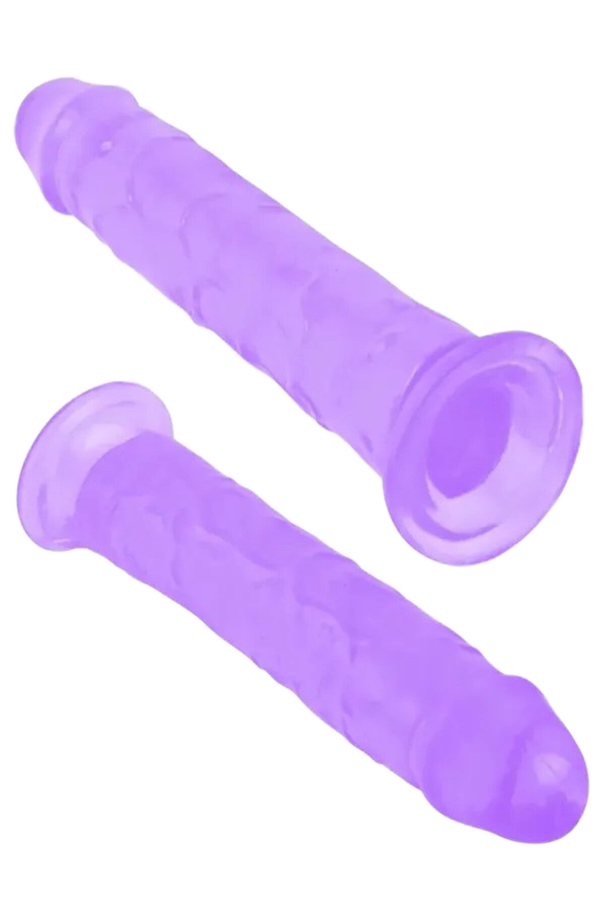 Kiss Erotic mor jel vantuzlu dildo, 21,5 cm