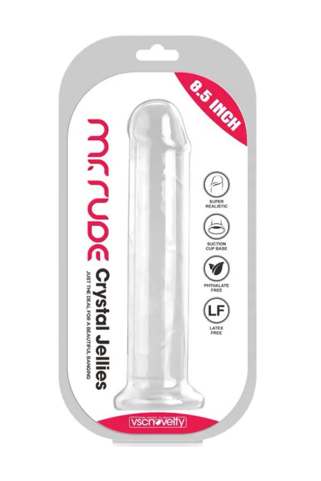 Kiss Erotic mor jel vantuzlu dildo, 21,5 cm