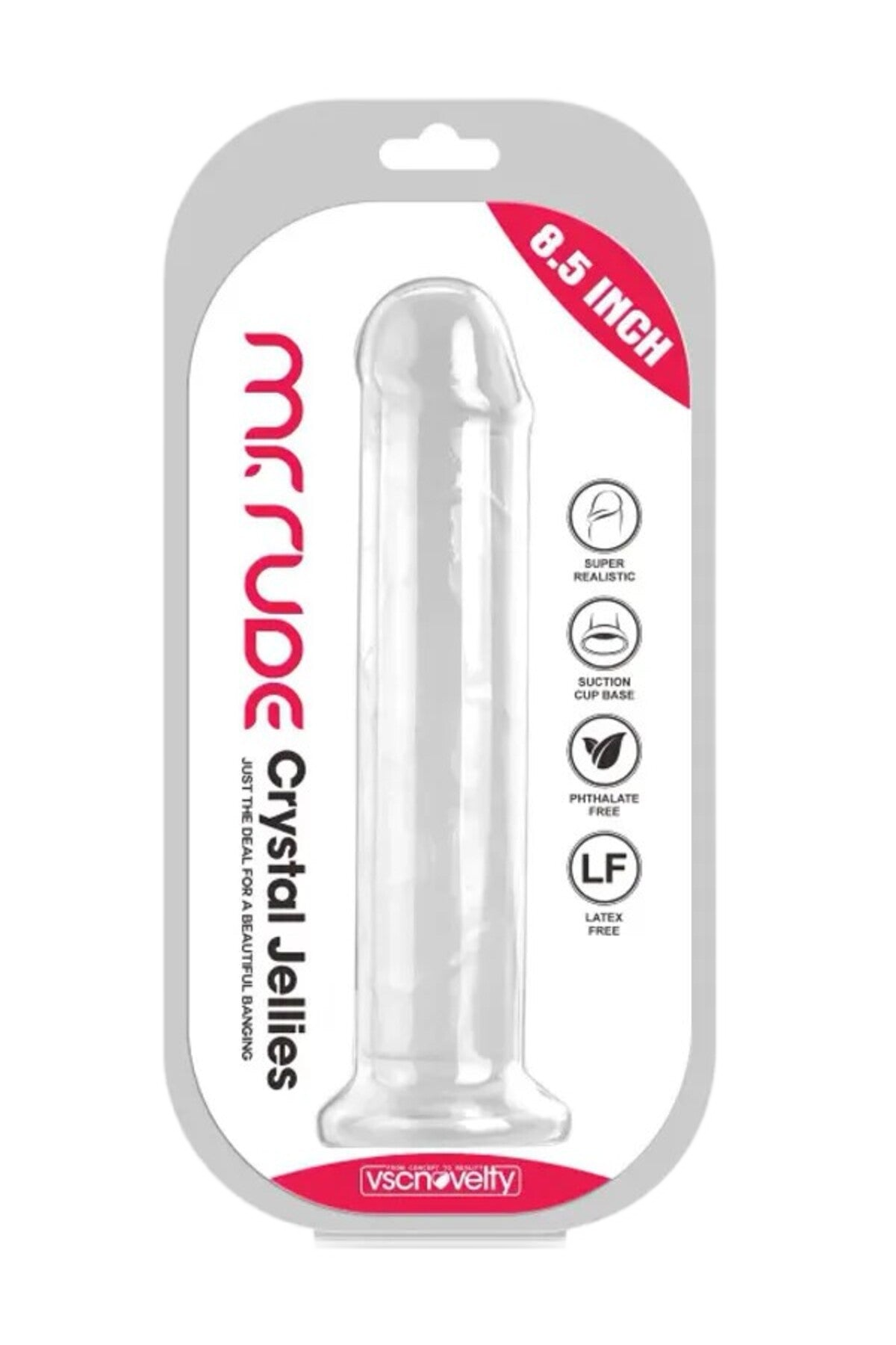 Kiss Erotic mor jel vantuzlu dildo, 21,5 cm