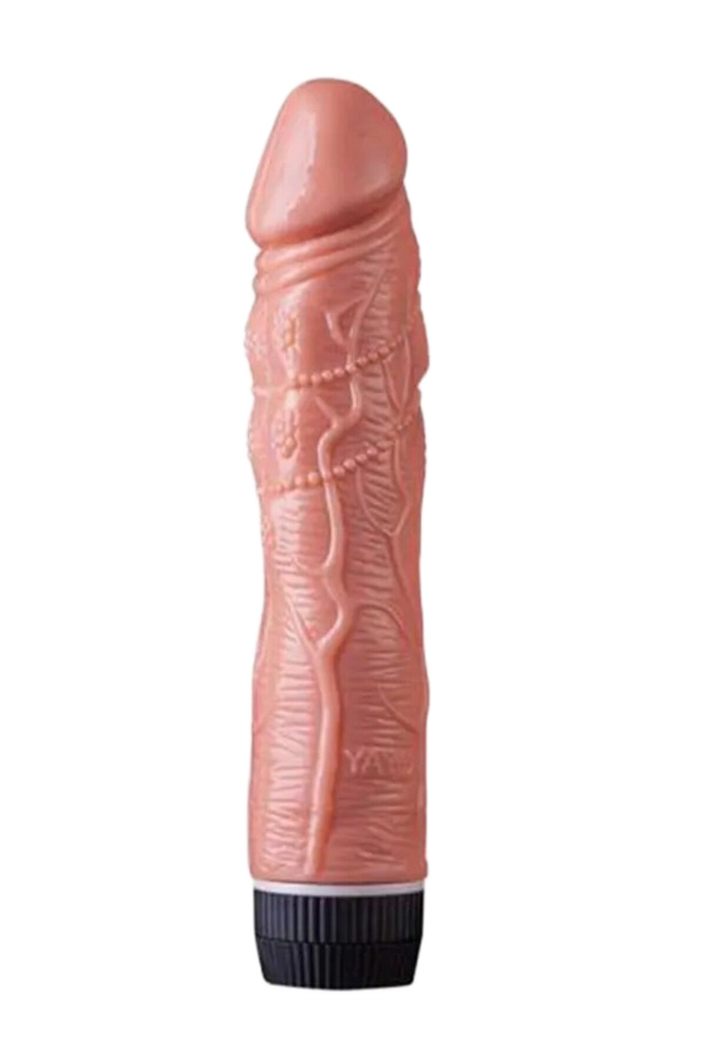 Tırtıklı Dokulu Klasik Vibratör – 20 cm, Ayarlanabilir Titreşim