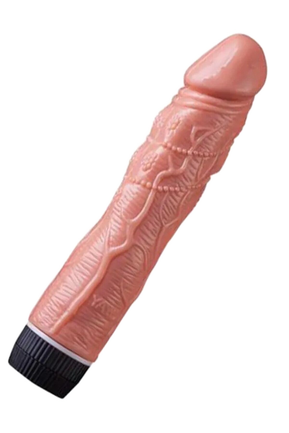 Tırtıklı Dokulu Klasik Vibratör – 20 cm, Ayarlanabilir Titreşim