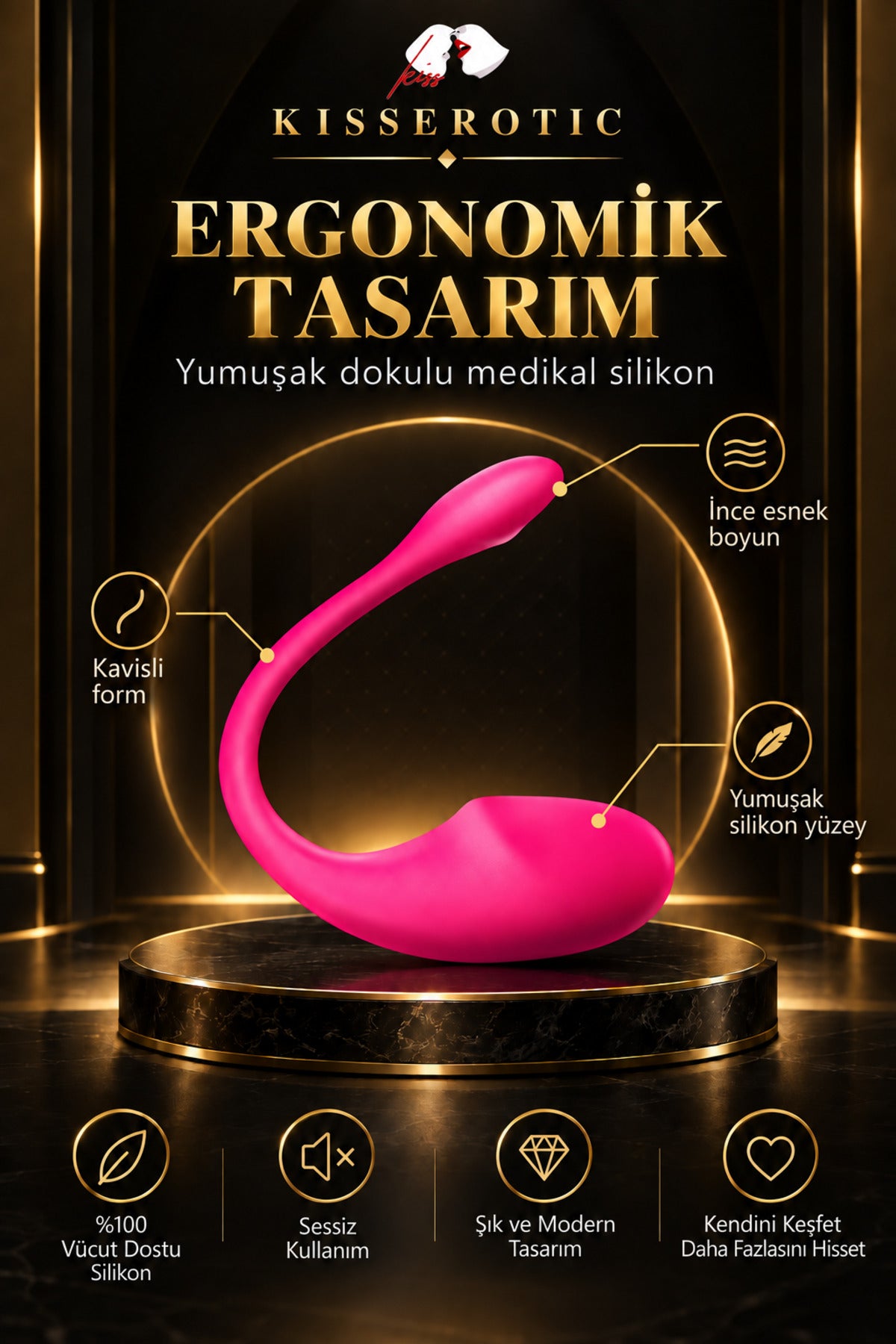 Telefondan kontrollü şarjlı yumurta vibratör — görsel 6