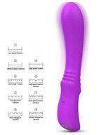 Esnek Ultra Güçlü Şarjlı Vibratör 18 cm