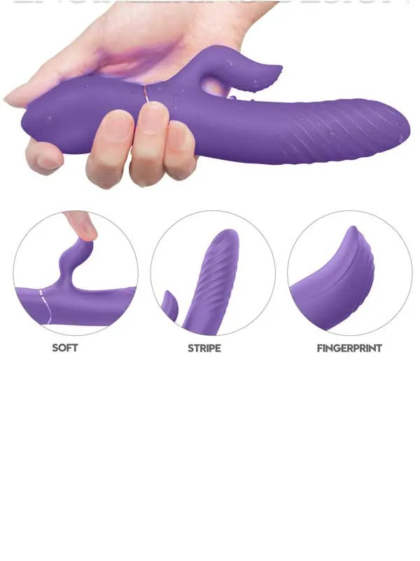 İleri Geri Hareketli Isıtmalı Şarjlı G-Spot Vibratör 21 cm