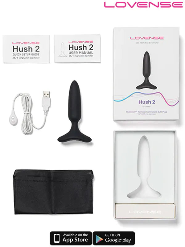 Lovense HUSH 2 Anal Plug 1" App Controlled