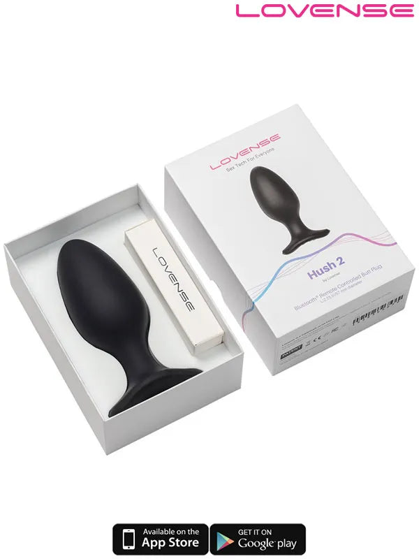 Lovense HUSH 2 Anal Plug 2.25" App Controlled