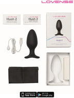 Lovense HUSH 2 Anal Plug 2.25" App Controlled