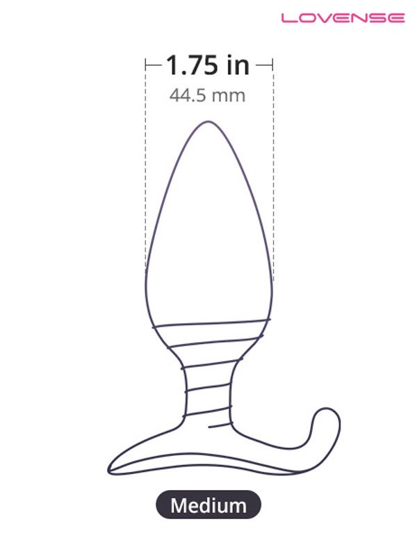 Lovense HUSH App Controlled Anal Plug 1.75"