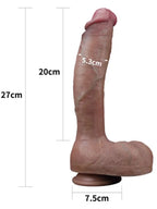 10.5'' Dual Layered Platinum Silicone Realistik Dildo 27 cm