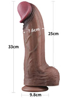 13'' Dual Layered Silicone Cock XXL 33 cm