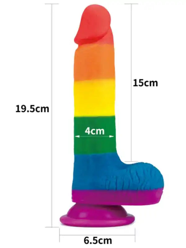 7.5'' Prider Dildo Realistik Penis 19.5 cm