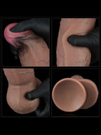 9.5'' Dual Layered Silicone Cock XXL 24.5 cm