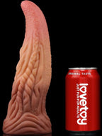 Çift Katmanlı Platinyum Silikon Canavar Dildo 25 cm