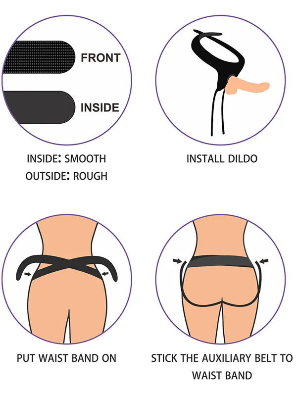 Strap on Harness Belden Bağlamalı Kemer