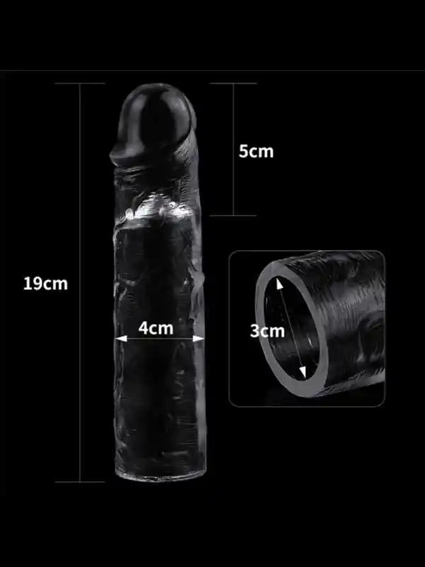 Flawless Şeffaf Penis Kılıfı 5 cm Uzatmalı