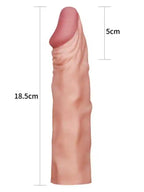 X Tender Gerçekçi Penis Kılıfı 5 cm Uzatmalı