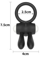 LoveToy Klitoris Uyarıcılı Titreşimli Silikon Penis Halkası