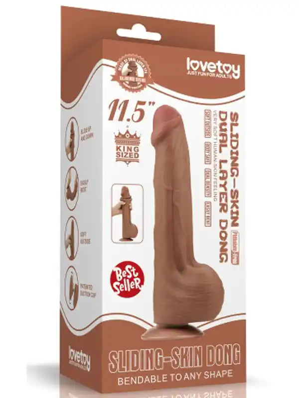 Dual Layer Çift Katmanlı Dildo 29 cm Melez