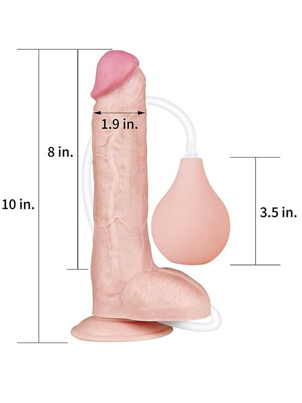 LoveToy Fışkırtmalı Dildo 25 cm