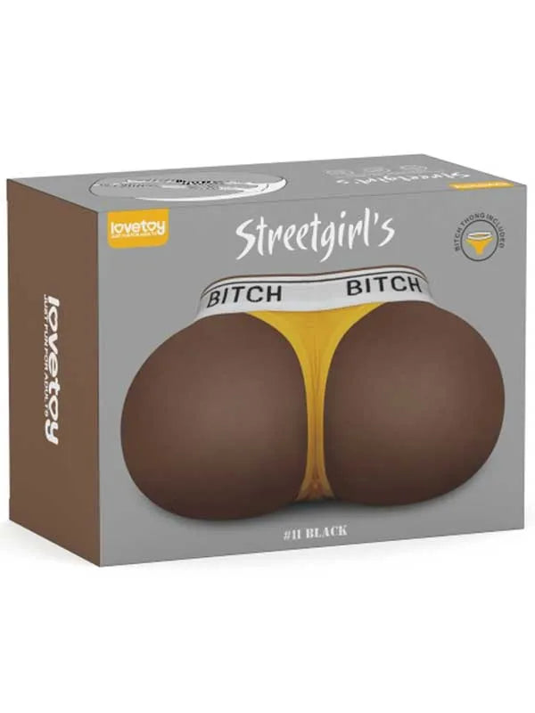 Çift Girişli Gerçekçi Tangalı Siyah Kalça 2.5 kg