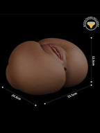Çift Girişli Gerçekçi Tangalı Siyah Kalça 2.5 kg
