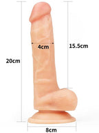 Ultra Yumuşak Realistik Penis 20 cm