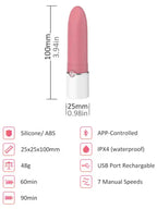 LOTOS Lipstick Telefon Kontrollü Ruj Vibratör