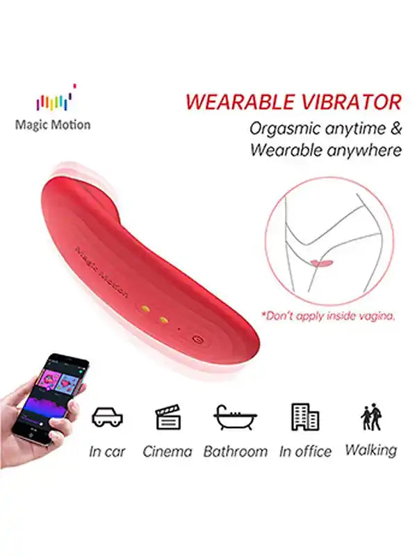 NYX Telefon Kontrollü Çiftler İçin Giyilebilir Vibratör