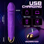 Modern Gerçekçi Dildo Vibratör Mor