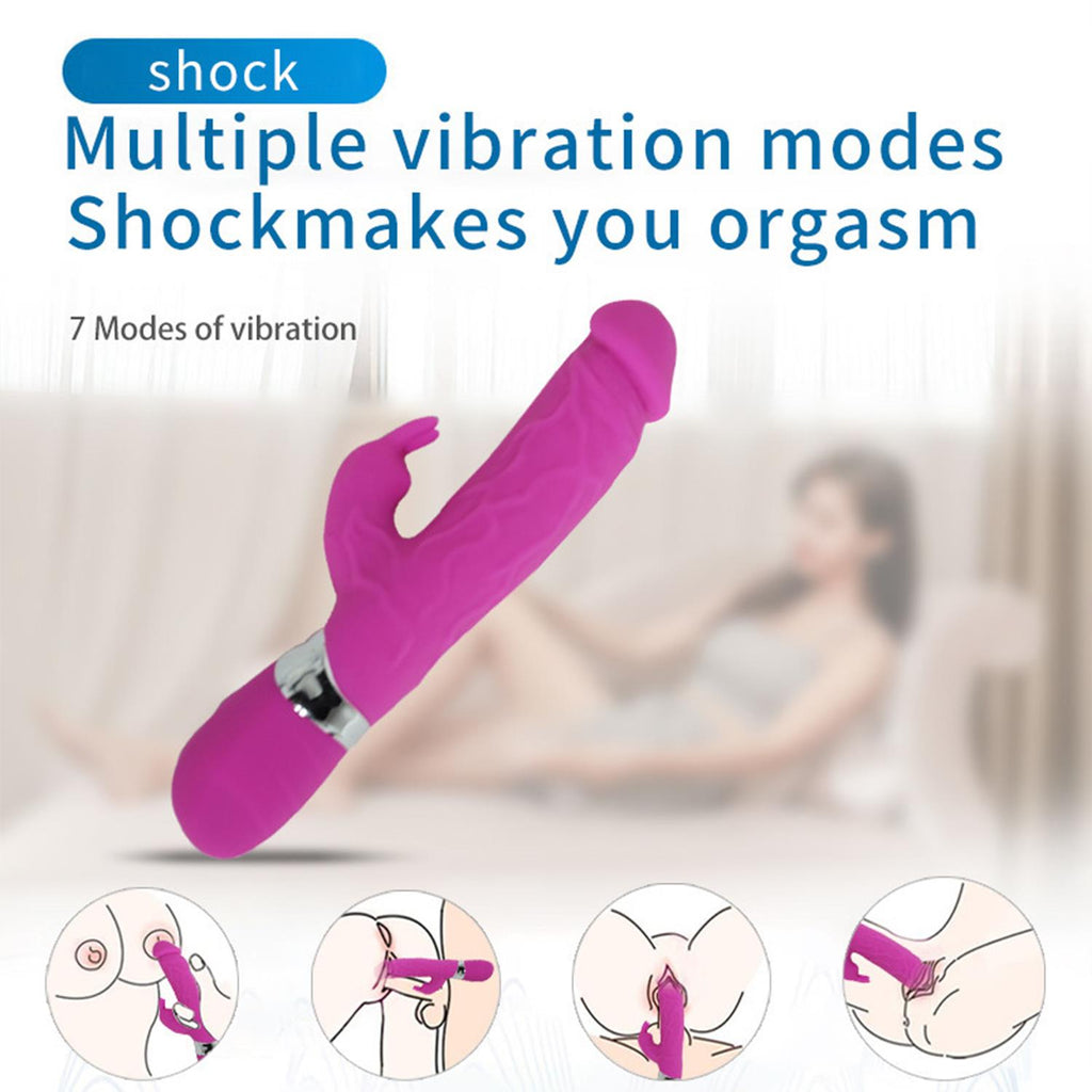 Modern Realistik Rabbit Vibratör Pembe
