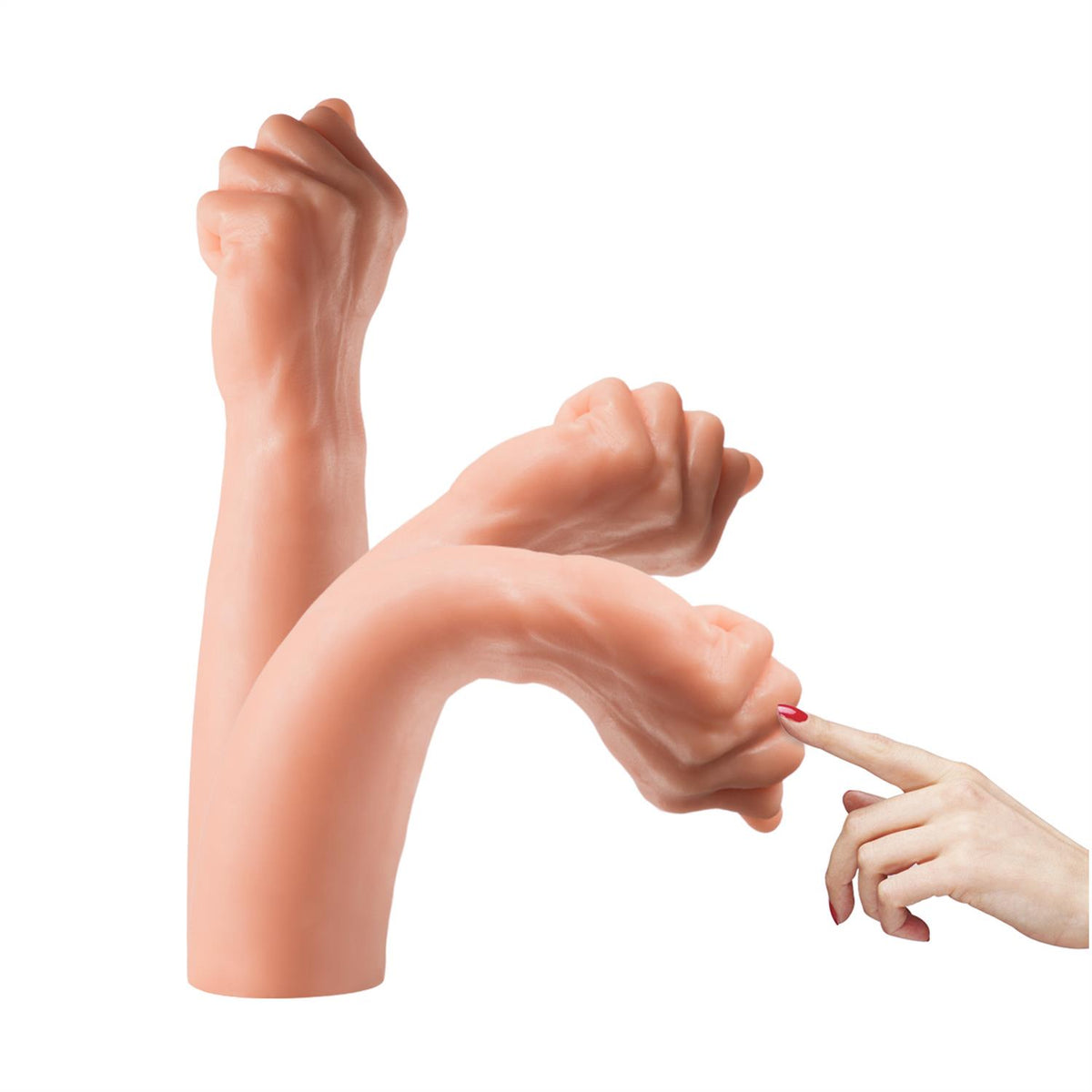 Pembe Tilki Kol Şeklinde Realistik Dildo 32 cm