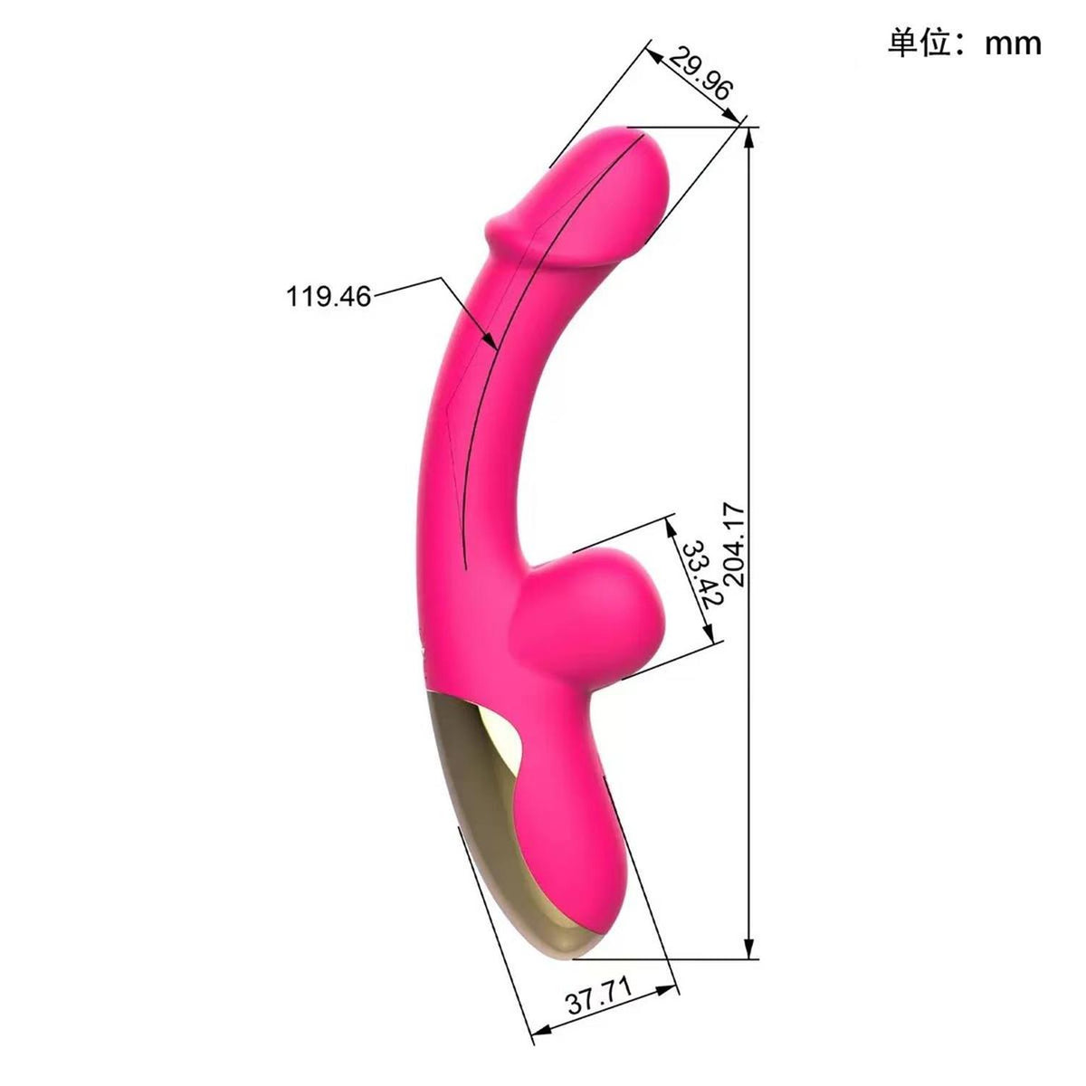 Pembe Tilki MY-236 Manyetik Şarjlı Çift Uyarımlı Rabbit Vibratör