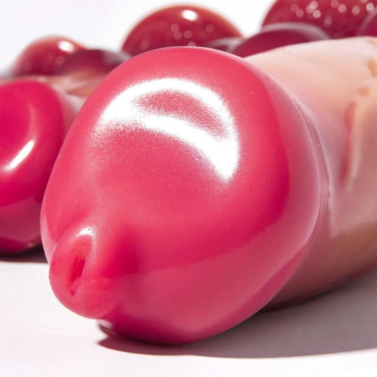 Pembe Tilki Realistik Köpek Dildo 18 cm