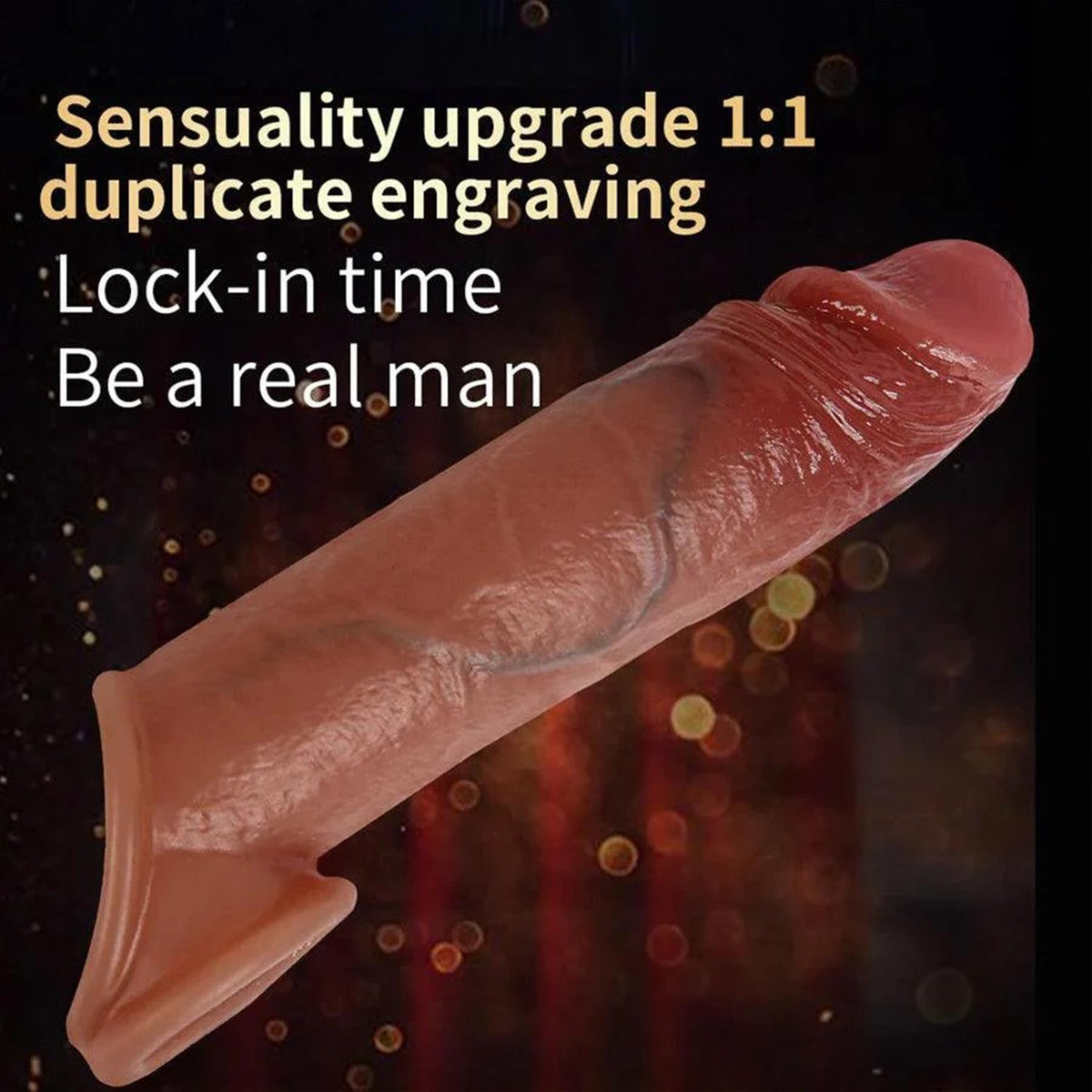 Pembe Tilki Silikon Penis Kılıfı 19 cm