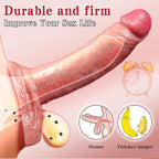 Pembe Tilki Silikon Penis Kılıfı L Beden (16 cm)